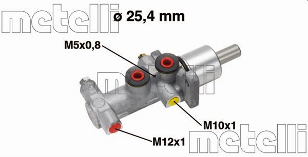 Главный тормозной цилиндр METELLI 050554