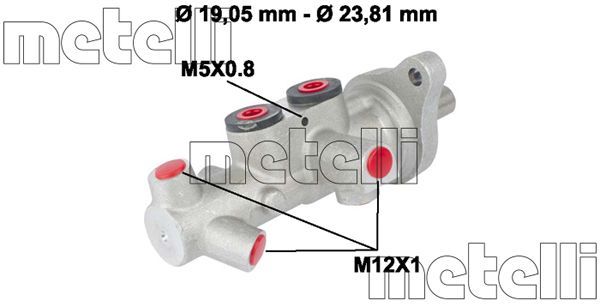 Главный тормозной цилиндр METELLI 050626