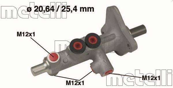 Главный тормозной цилиндр METELLI 050628