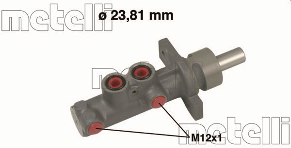 Главный тормозной цилиндр METELLI 050635