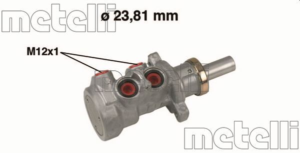Главный тормозной цилиндр METELLI 050640