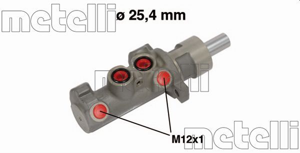 Главный тормозной цилиндр METELLI 050642