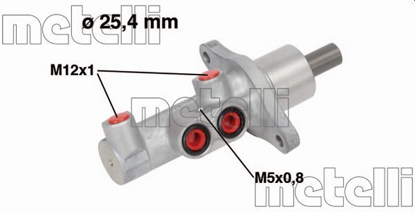 Главный тормозной цилиндр METELLI 050718