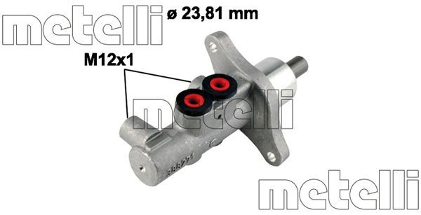 Главный тормозной цилиндр METELLI 050776