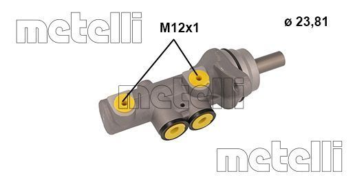 Главный тормозной цилиндр METELLI 051142