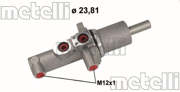 Главный тормозной цилиндр METELLI 051145