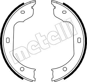 Комплект тормозных колодок, стояночная тормозная система METELLI 530019