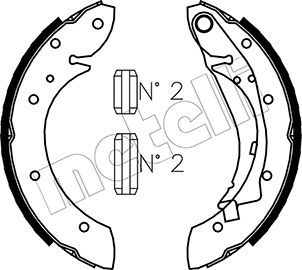 Комплект тормозных колодок METELLI 530023