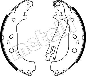 Комплект тормозных колодок METELLI 530088
