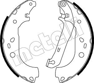 Комплект тормозных колодок METELLI 530142