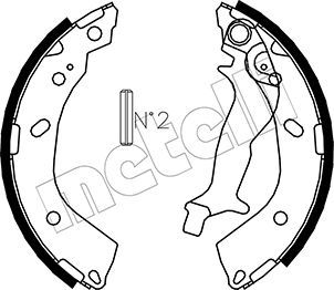 Комплект тормозных колодок METELLI 530178