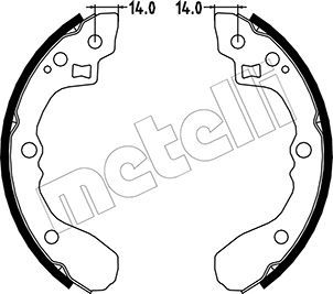 Комплект тормозных колодок METELLI 530217