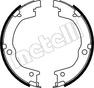 Комплект тормозных колодок, стояночная тормозная система METELLI 530230