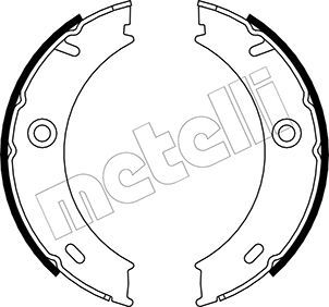 Комплект тормозных колодок, стояночная тормозная система METELLI 530240