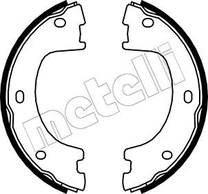 Комплект тормозных колодок, стояночная тормозная система METELLI 530249
