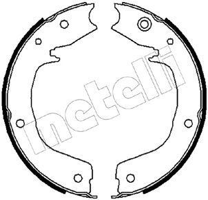 Комплект тормозных колодок, стояночная тормозная система METELLI 530267