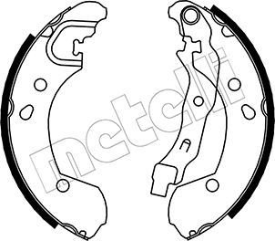 Комплект тормозных колодок METELLI 530290
