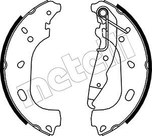 Комплект тормозных колодок METELLI 530319
