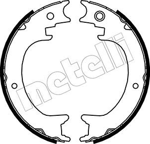 Комплект тормозных колодок, стояночная тормозная система METELLI 530389