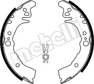 Комплект тормозных колодок METELLI 530436