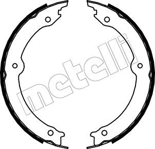 Комплект тормозных колодок, стояночная тормозная система METELLI 530451