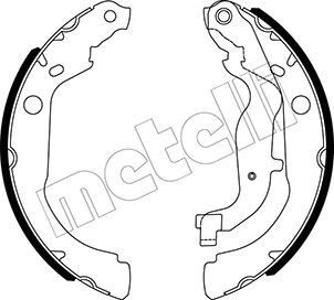Комплект тормозных колодок METELLI 530535