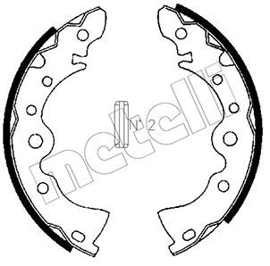 Комплект тормозных колодок METELLI 530605