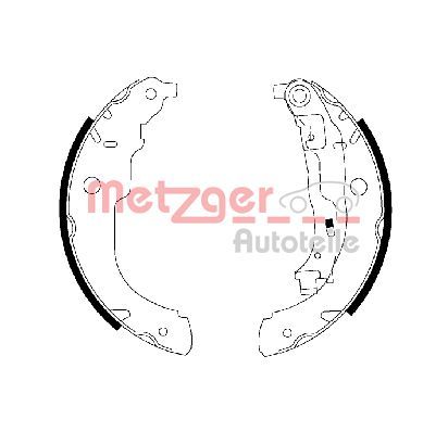 Комплект тормозных колодок METZGER MG222
