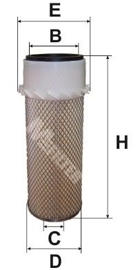 Воздушный фильтр MFILTER A8004