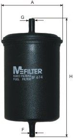 Топливный фильтр MFILTER BF674