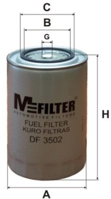Топливный фильтр MFILTER DF3502