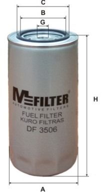 Топливный фильтр MFILTER DF3506