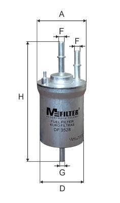 Топливный фильтр MFILTER DF3528