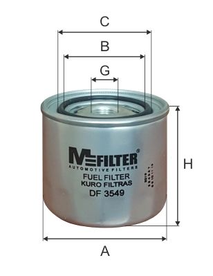 Топливный фильтр MFILTER DF3549