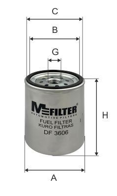 Топливный фильтр MFILTER DF3606