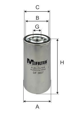 Топливный фильтр MFILTER DF3607