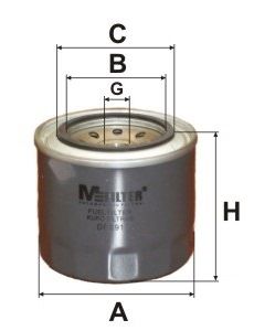 Топливный фильтр MFILTER DF691