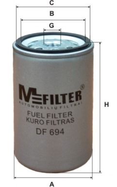 Топливный фильтр MFILTER DF694