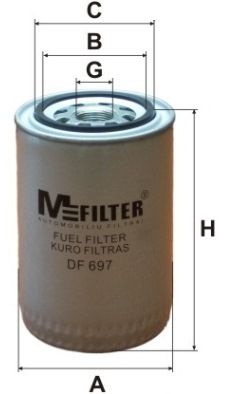 Топливный фильтр MFILTER DF697