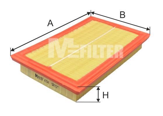 Воздушный фильтр MFILTER K7141