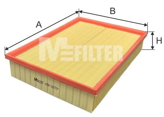 Воздушный фильтр MFILTER K759