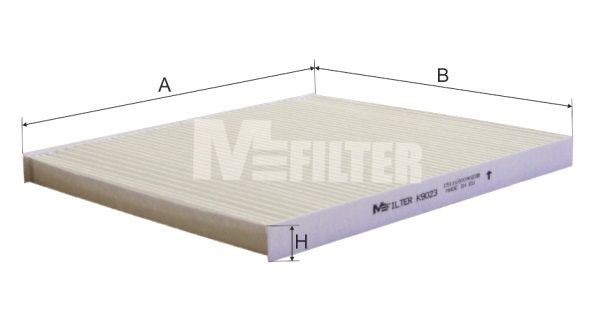 Фильтр, воздух во внутренном пространстве MFILTER K9023