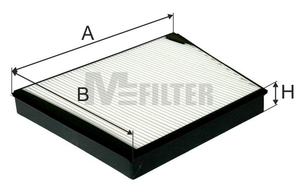 Фильтр, воздух во внутренном пространстве MFILTER K9027
