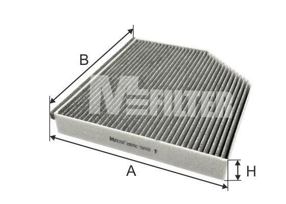 Фильтр, воздух во внутренном пространстве MFILTER K9070C