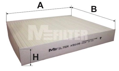 Фильтр, воздух во внутренном пространстве MFILTER K9109