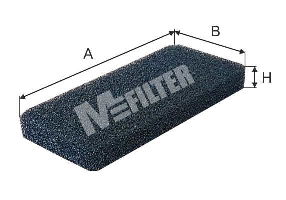 Фильтр, воздух во внутренном пространстве MFILTER K999