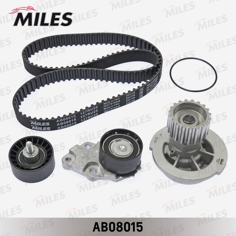 Водяной насос + комплект зубчатого ремня MILES AB08015