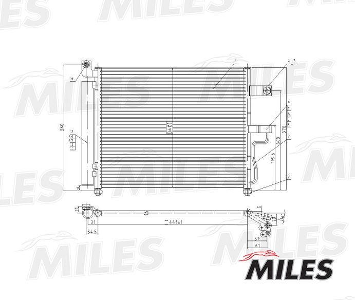 Конденсатор, кондиционер MILES ACCB006