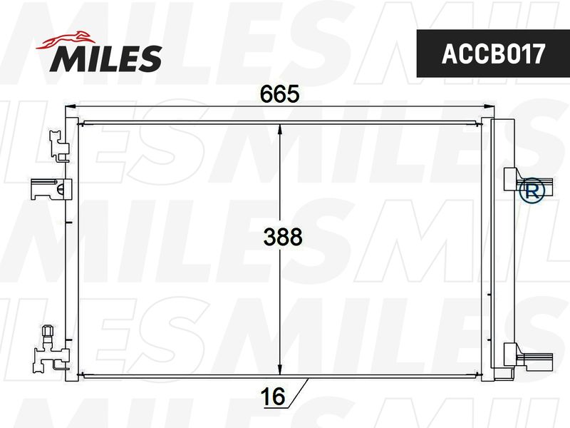Конденсатор, кондиционер MILES ACCB017