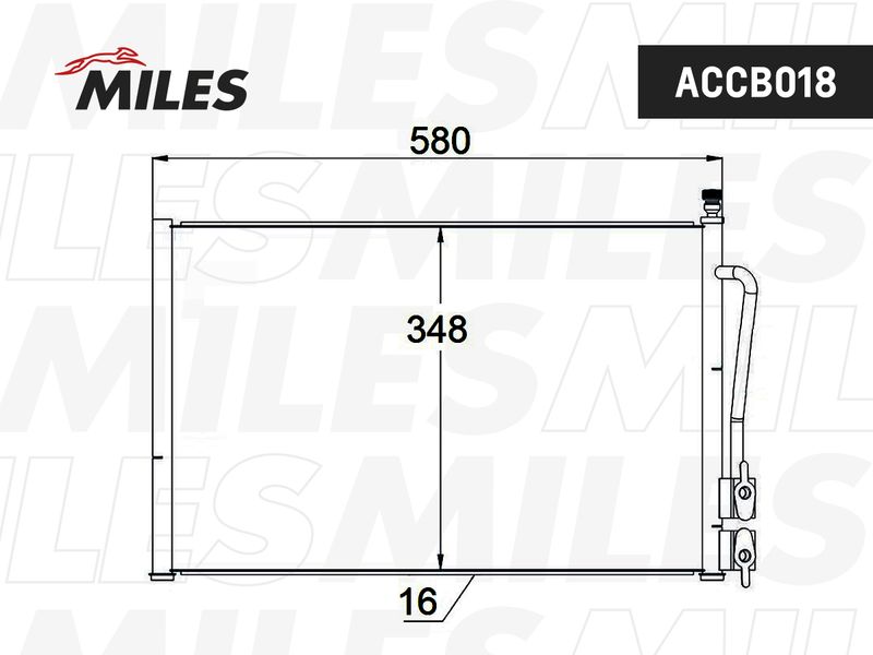 Конденсатор, кондиционер MILES ACCB018